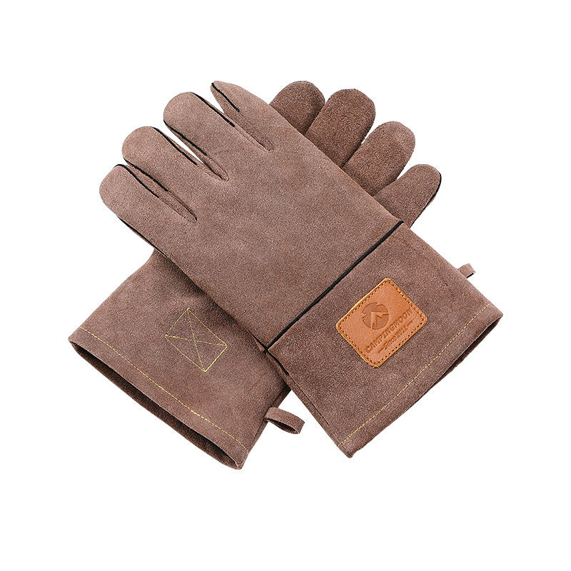 Heat Insulation Leather Gloves